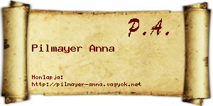 Pilmayer Anna névjegykártya