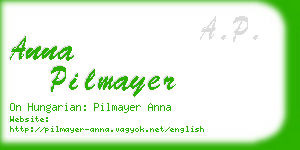 anna pilmayer business card